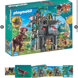 Playmobil Hidden Temple building set with T-Rex